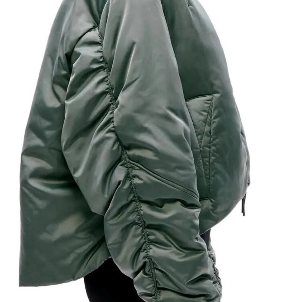 Shoreditch Ski Club Nwt Olive Green Bomber Jacket For Women — image 2 of 8